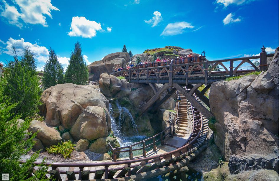 Photo of a roller coaster in the Magic Kingdom in Orlando