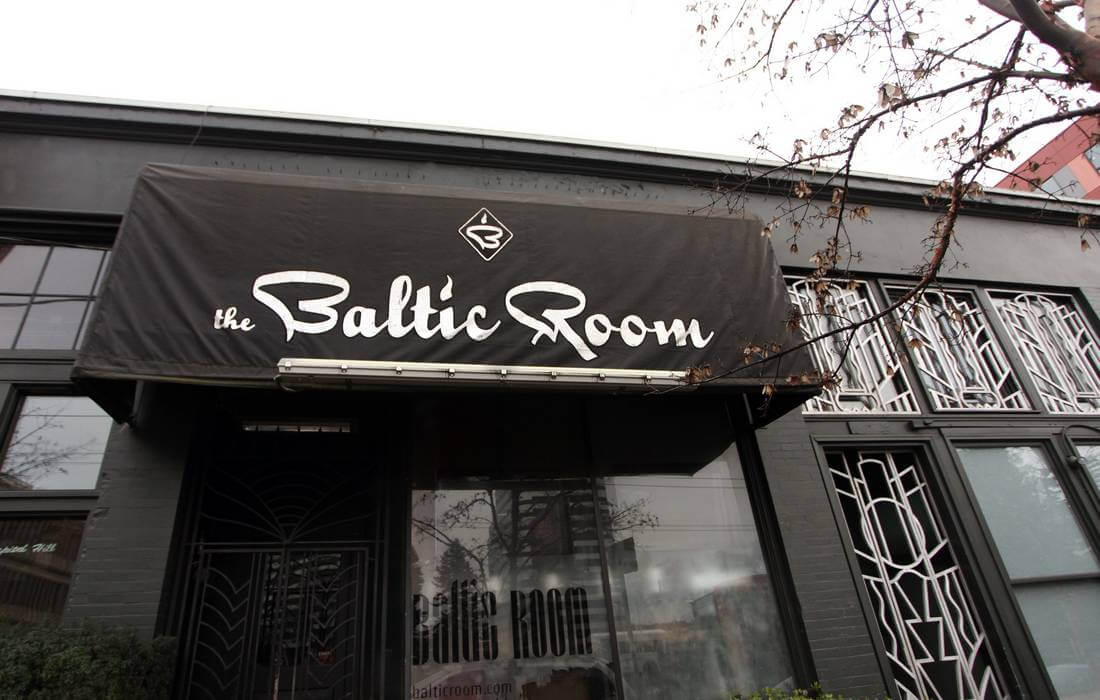 Entrance to the Baltic Room club in Seattle — American Butler