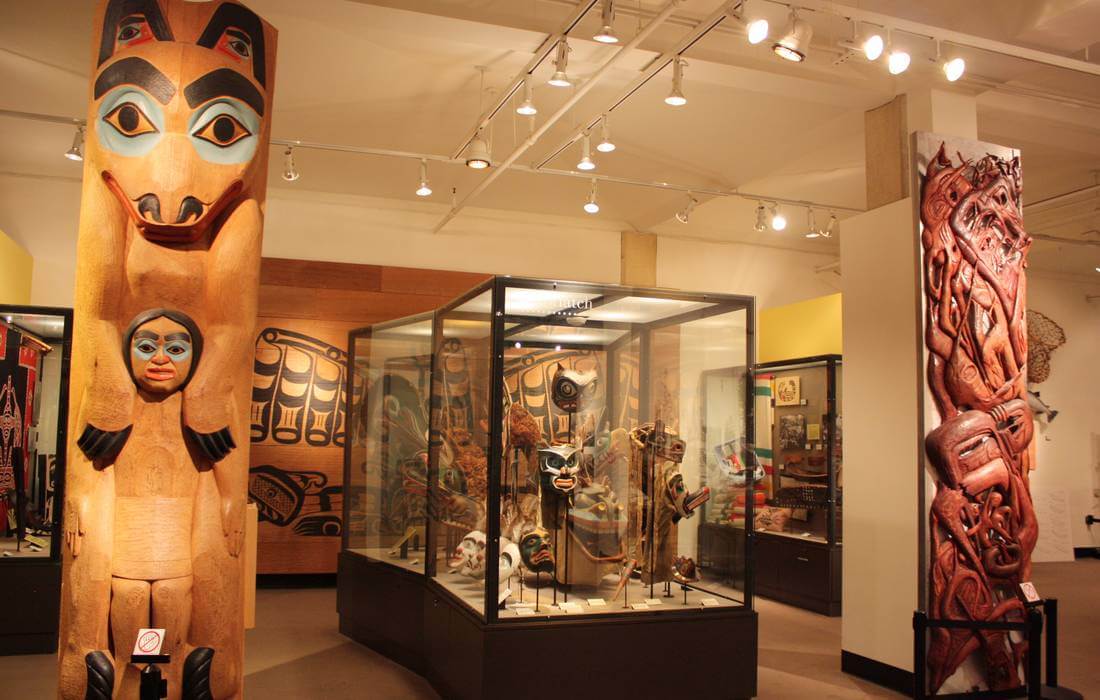 Тотем индейцев в музее Берка — American Butler