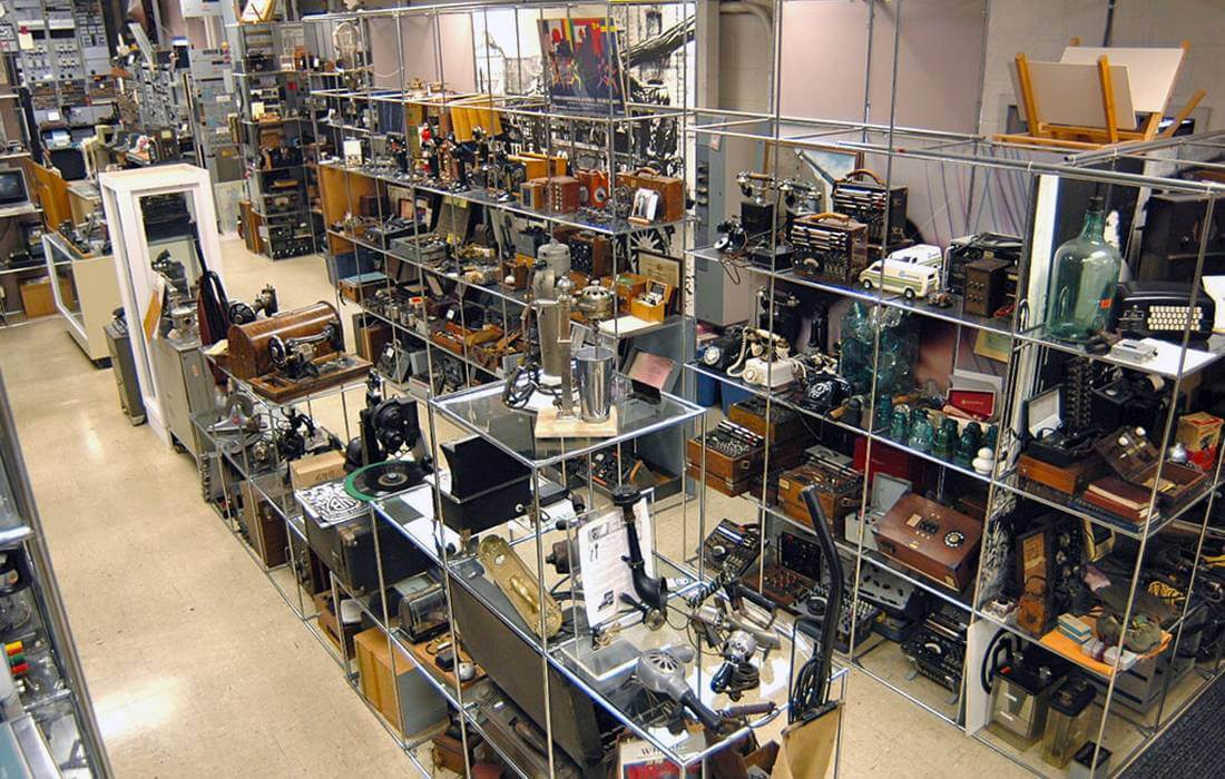 View of the Seattle Museum of Communications collection from above — American Butler