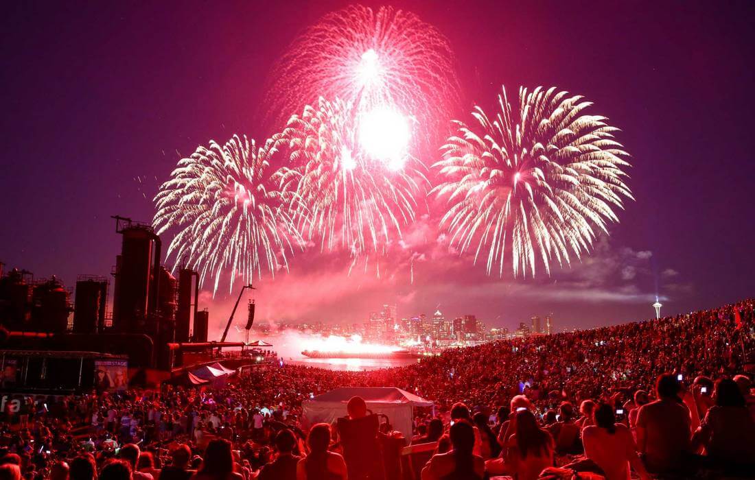 Seattle Independence Day Festivals — fireworks photo — American Butler