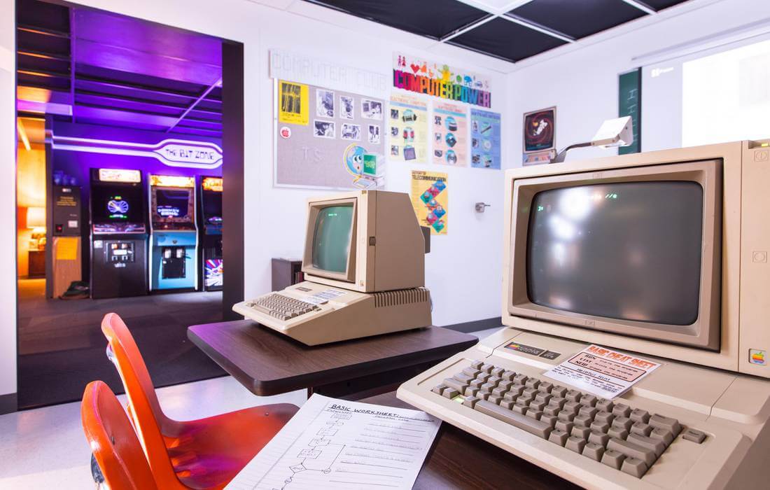 Old Apple computers at the LCM+L Museum — American Butler