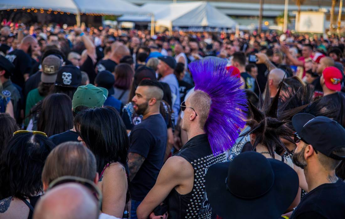 Attendees at the Las Vegas Punk Rock Festival — American Butler