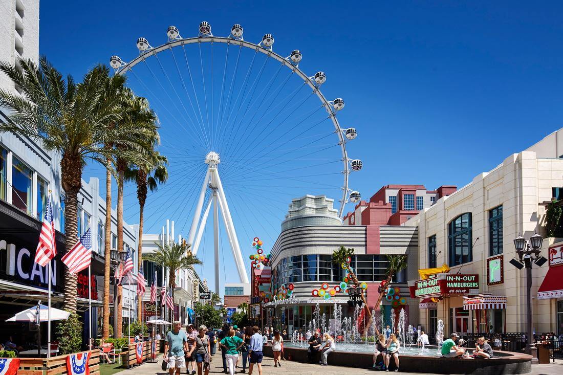 Колесо обозрения The High Roller на LINQ - достопримечательности Лас-Вегаса - American Butler