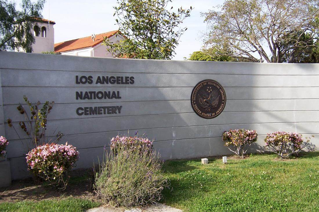 Photo of Entrance to Los Angeles National Cemetery - American Butler