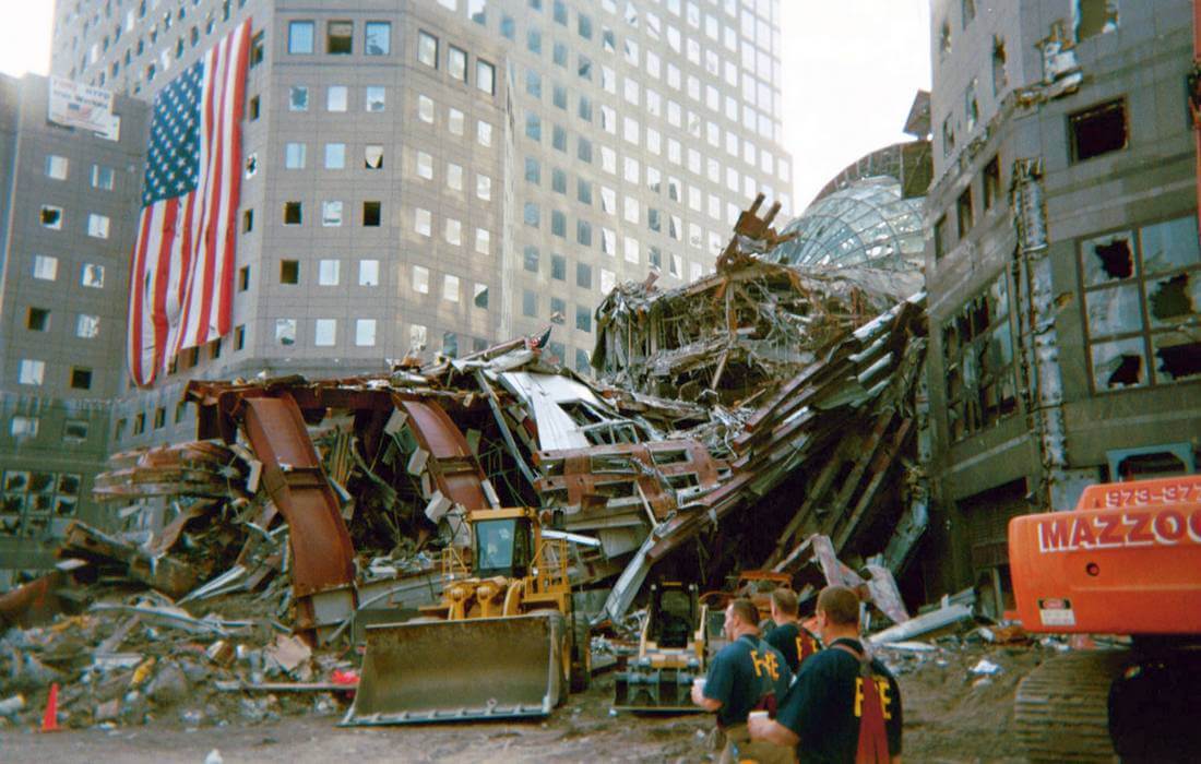 Photo of Ground Zero Destruction in 2001 - American Butler