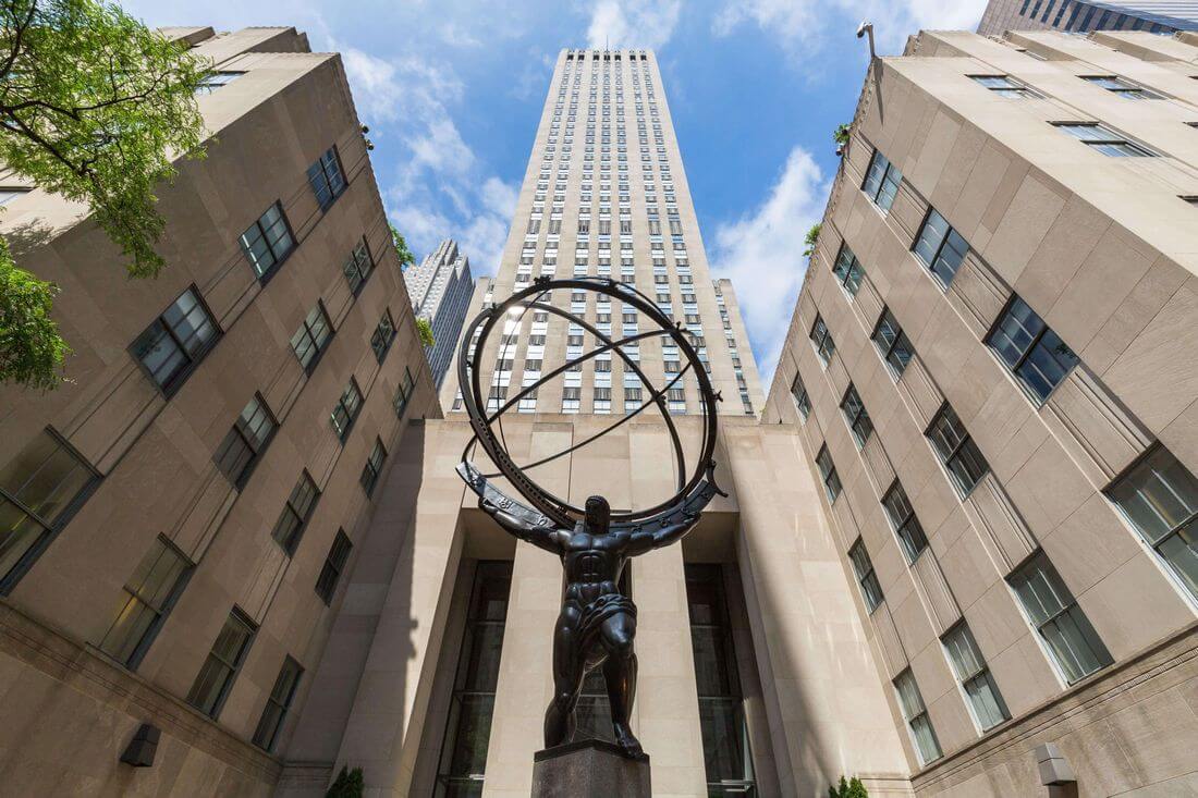 Front side of Rockefeller Center in New York, USA - photo by American Butler
