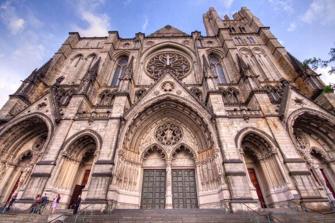 Photo of the entrance to the Cathedral of Saint John the Divine in New York City - American Butler