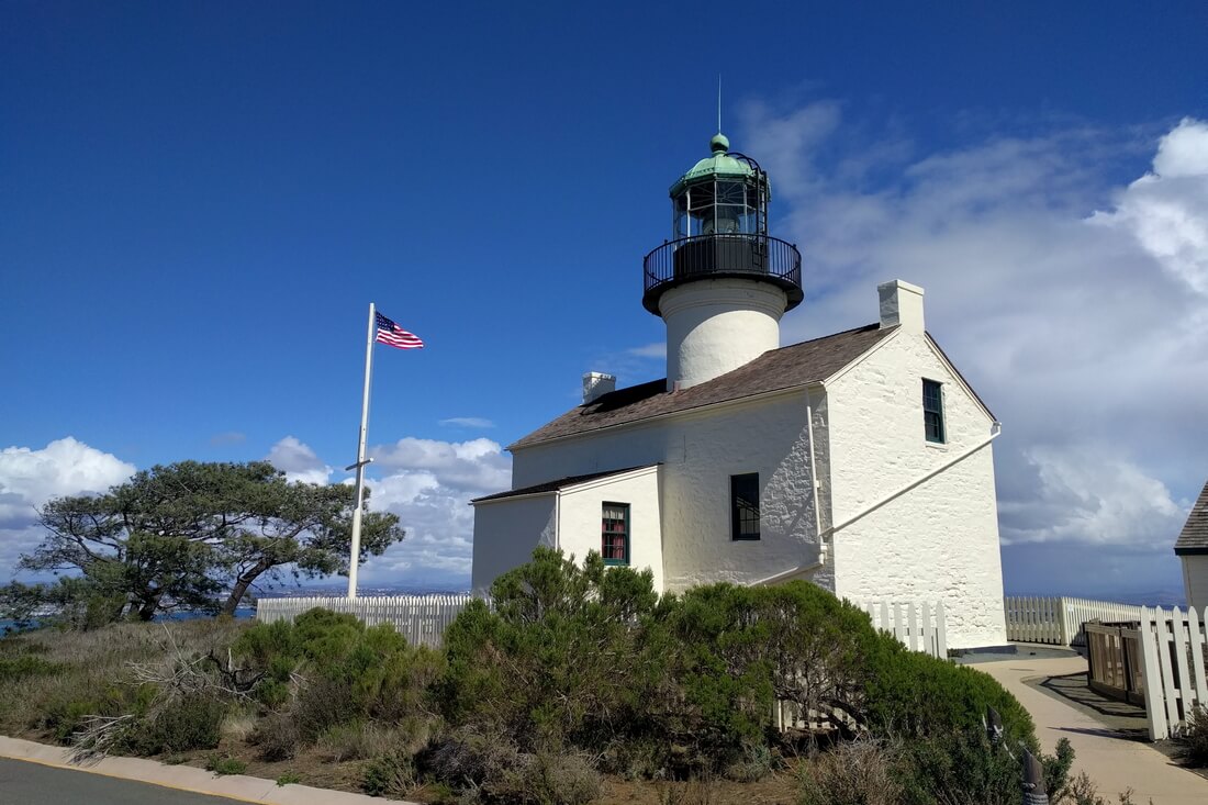 Photo of the lighthouse near the Cabrillo Monument — American Butler