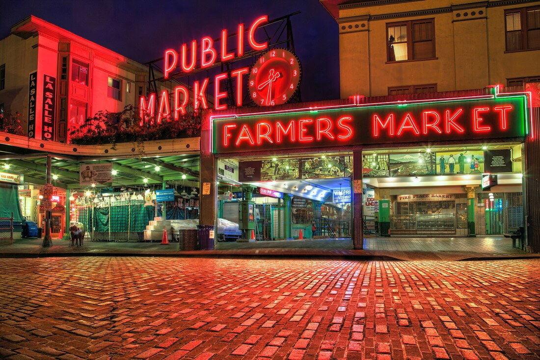 Pike Place Market — достопримечательности Сиэтла — American Butler