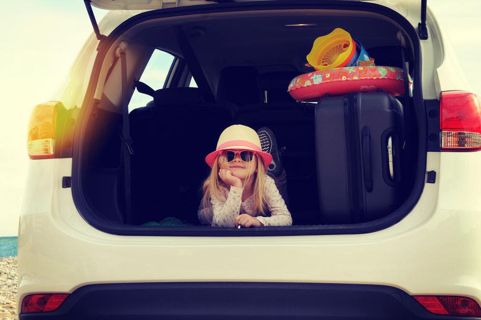 Преимущества организации системы дорожных правил в США — фото девочки в багажнике — American Butler