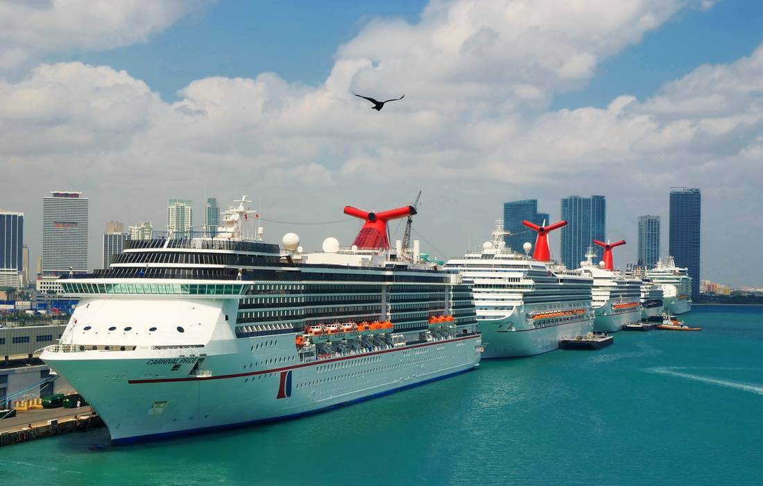 Sea cruises from Miami to the Caribbean Islands — photo of the Port of Miami — American Butler