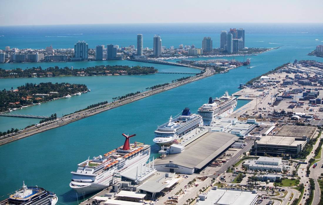 Dante B. Fascell Port of Miami - photo of the largest cruise port in the world - American Butler