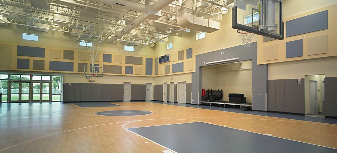 Спортивный зал в NSU University School — American Butler