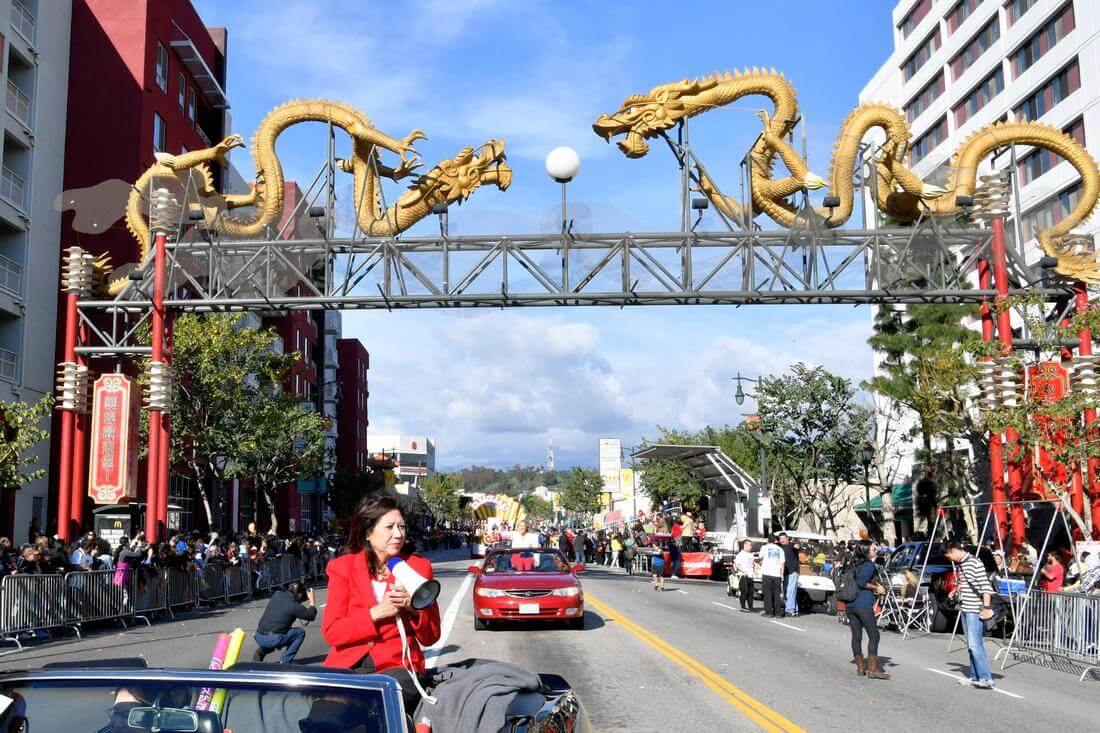 Photo of the Golden Dragon Parade in Los Angeles - American Butler