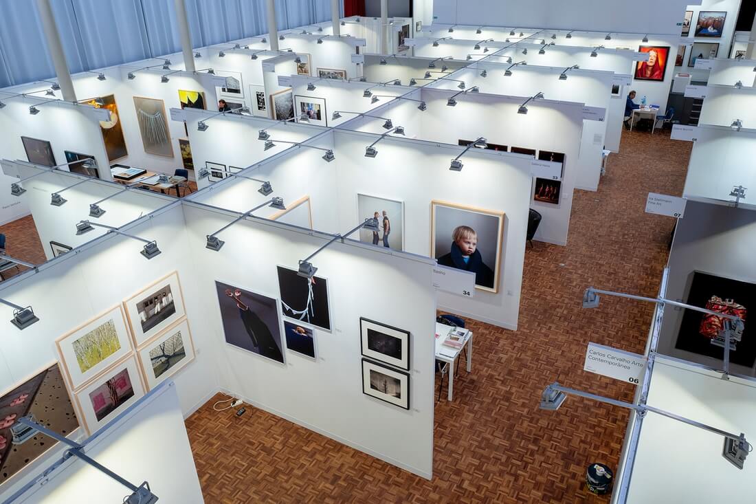 Miami Beach Art Basel exhibition — photo sectors and stands at Miami Beach Convention Center — American Butler