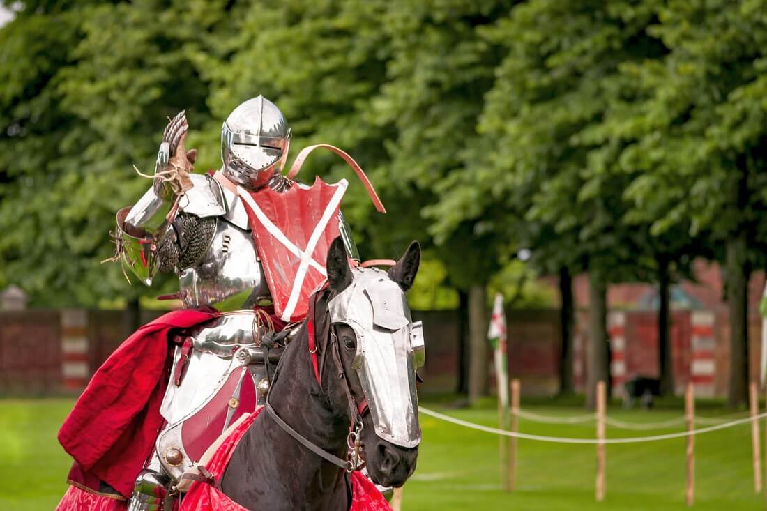 Photo of a knight in armor Florida Renaissance Festival — American Butler