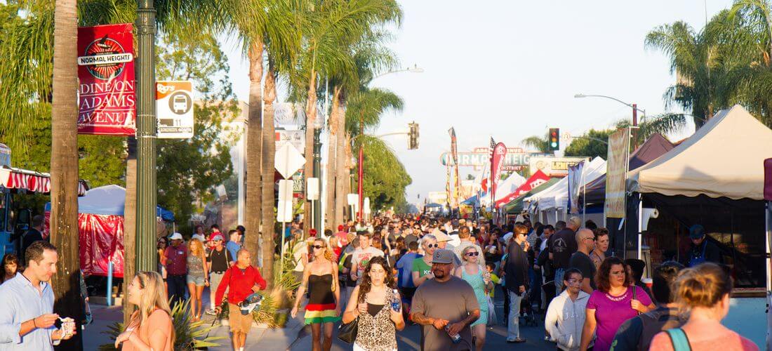 San Diego Music Festivals, Concerts, and Holidays — photo of Adams Avenue Street Fair — American Butler
