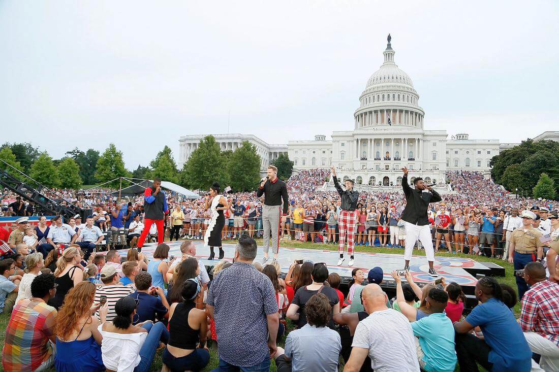 A Capitol Fourth - популярный фестиваль в Вашинтоне Ди-Си - фото выступлений перед Капитолием - American Butler