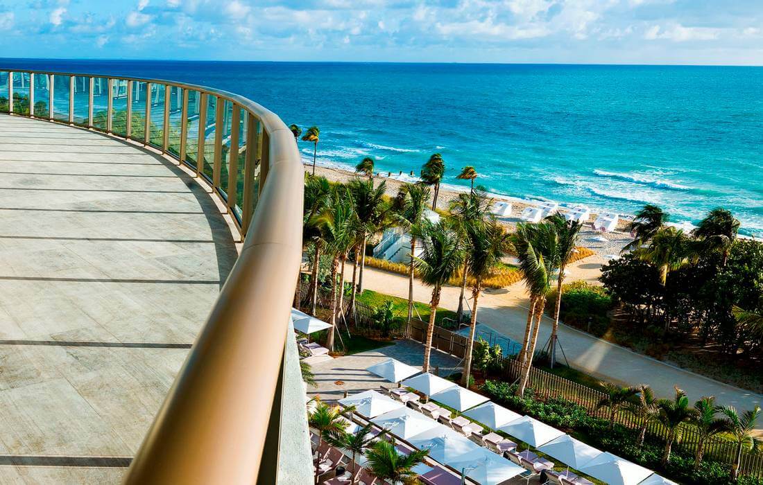 Photo of the view from the balcony of an apartment in St. Regis in Miami Beach - American Butler