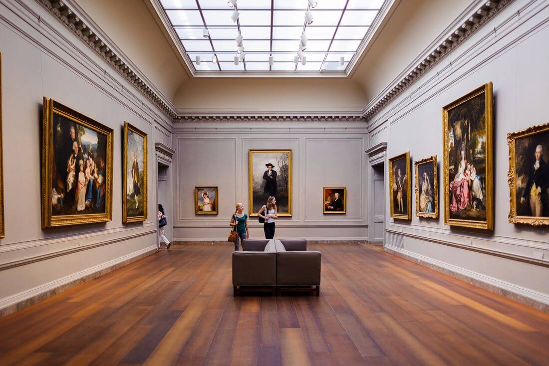 National Gallery of Art in Washington — photo Hall of the Painting — American Butler