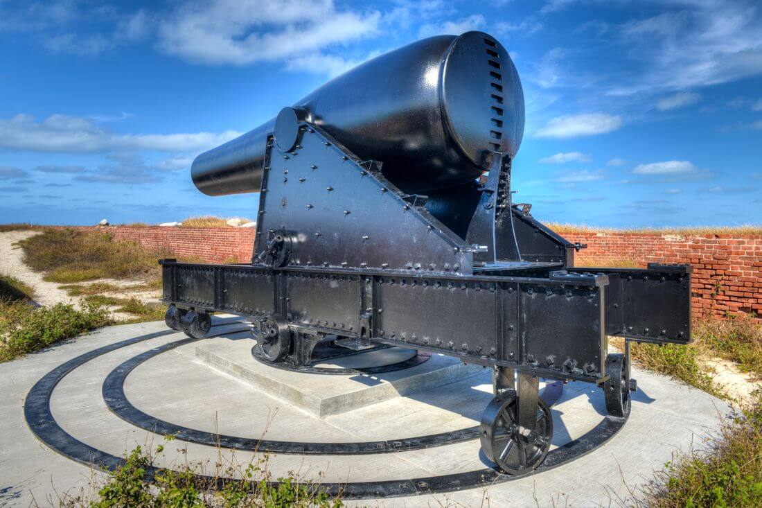 Photo of a gun at Fort Jefferson in Florida — American Butler
