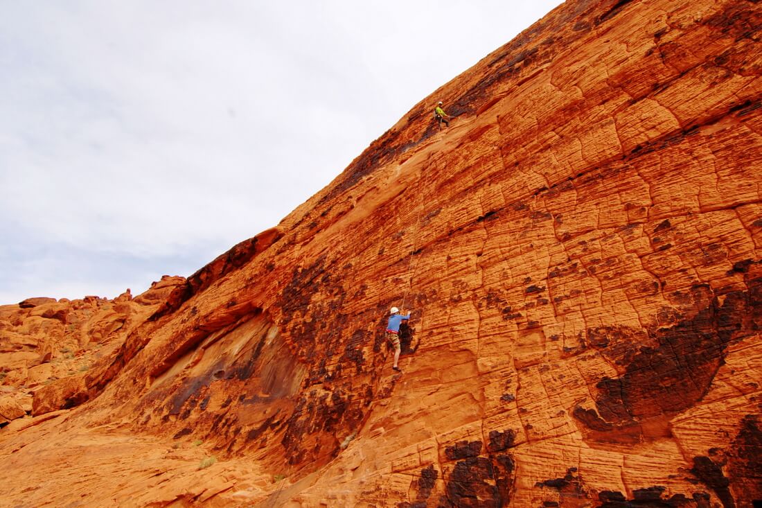 Rock Climbers at Red Rock Canyon Nevada — American Butler