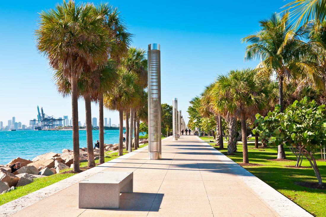South Pointe Park — photo of walking paths in Miami Beach — American Butler