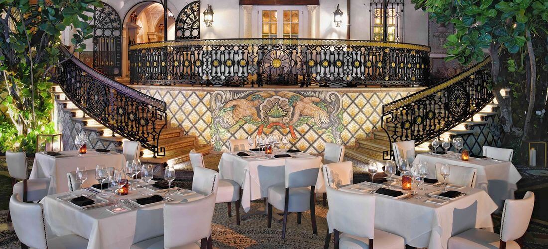 Photo of Gianni restaurant in Versace villa in Miami Beach — American Butler