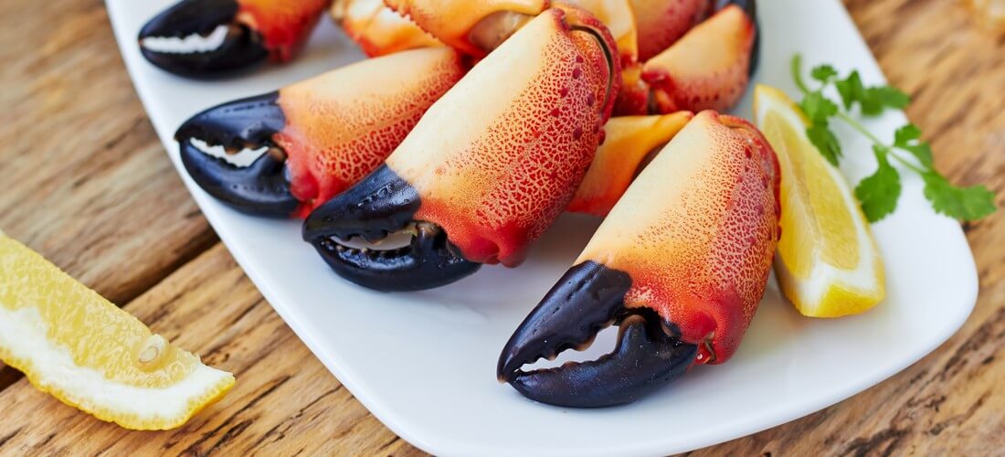 Photo of stone crab claws at Joes Stone Crab in Miami Beach — American Butler