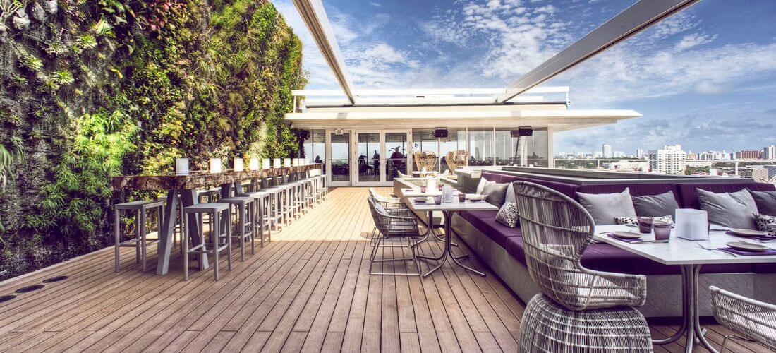 Juvia Restaurant Miami Beach — rooftop restaurant photo — American Butler