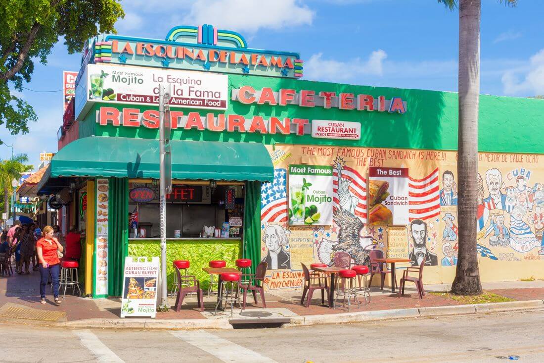 Photo of a street restaurant in Little Havana, Miami — American Butler