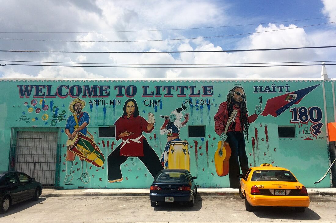 Little Haiti in Miami — graffiti on city walls — American Butler