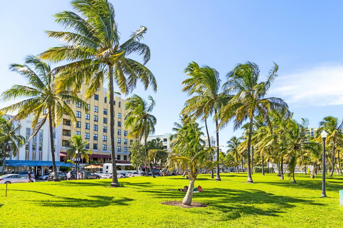 Майами-Бич, Флорида — фото Люмус-парка на Оушен-драйв — American Butler