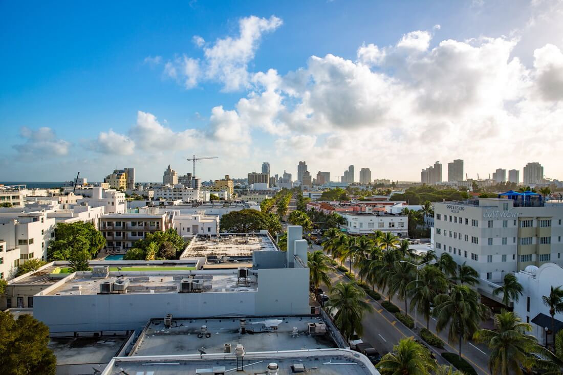 Район Саут-Бич в Майами-Бич — панорамное фото на город — American Butler
