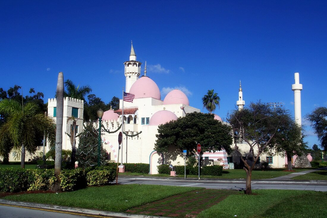 Opa-locka, Florida — photo of the Mauritanian Renaissance town hall attraction — American Butler