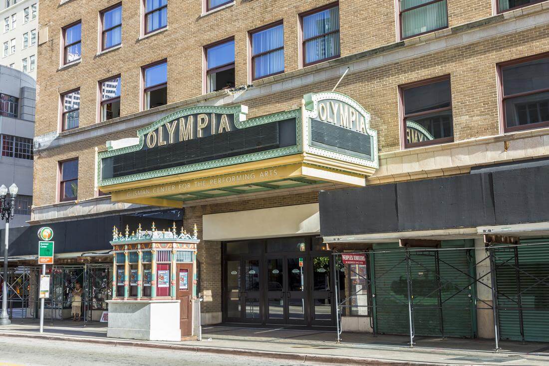 Photo of the facade of the Olympia Theater at the Gusman Center — American Butler