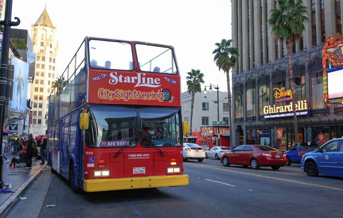 Photo Sightseeing Bus in Los Angeles, California - American Butler