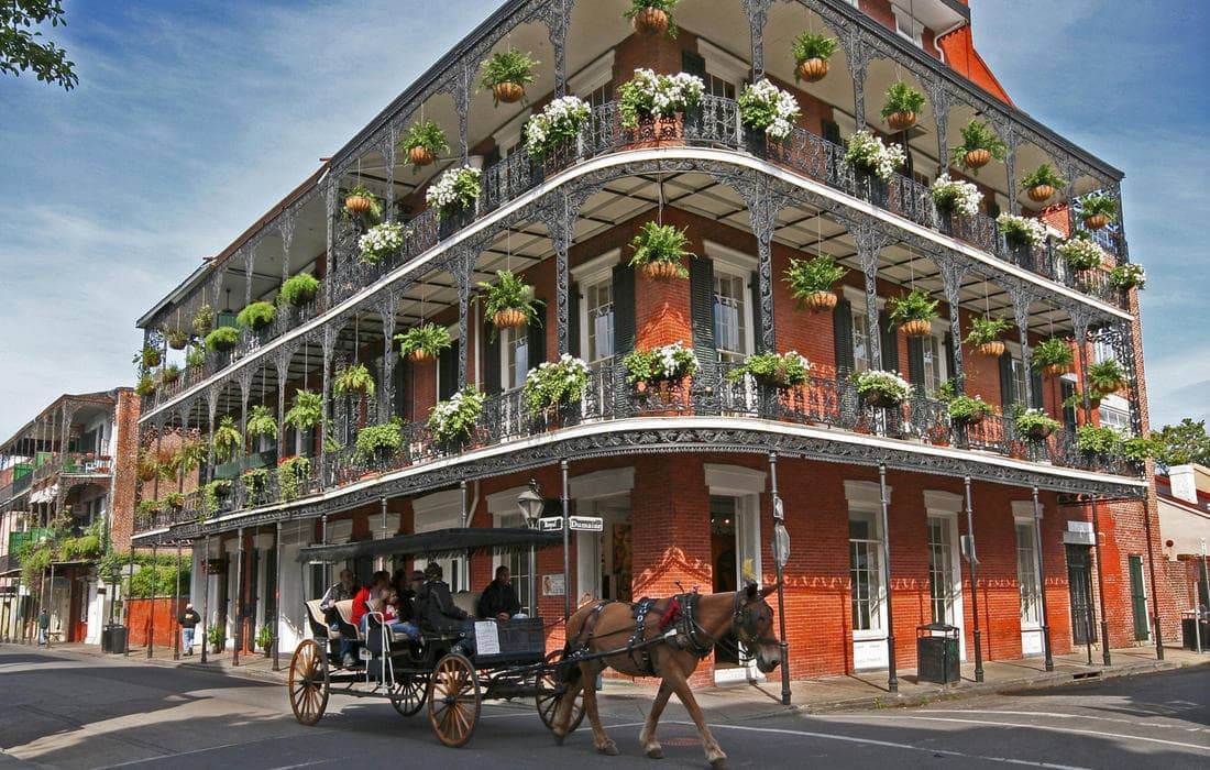 Фотография Француского квартала в городе Новый Орлеан в Луизиане - American Butler
