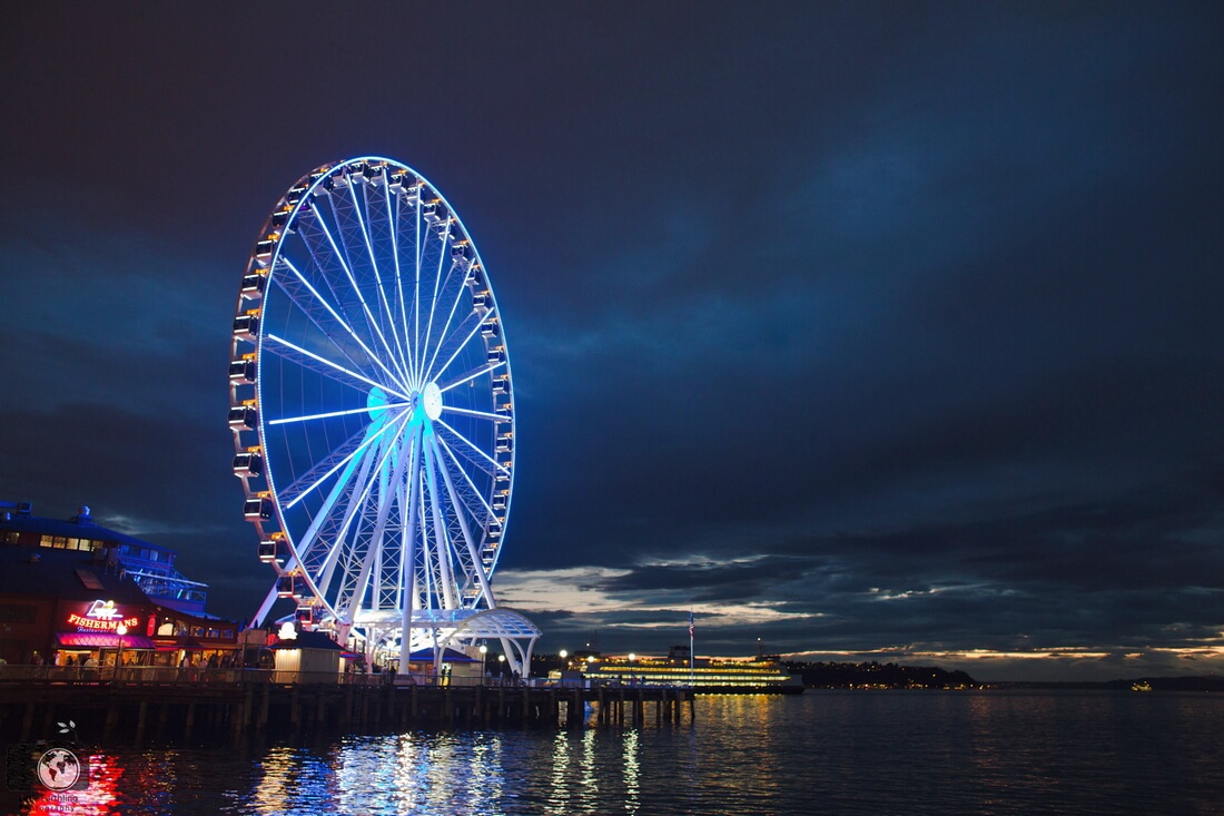 Seattle — фото колеса обозрения в городе — American Butler