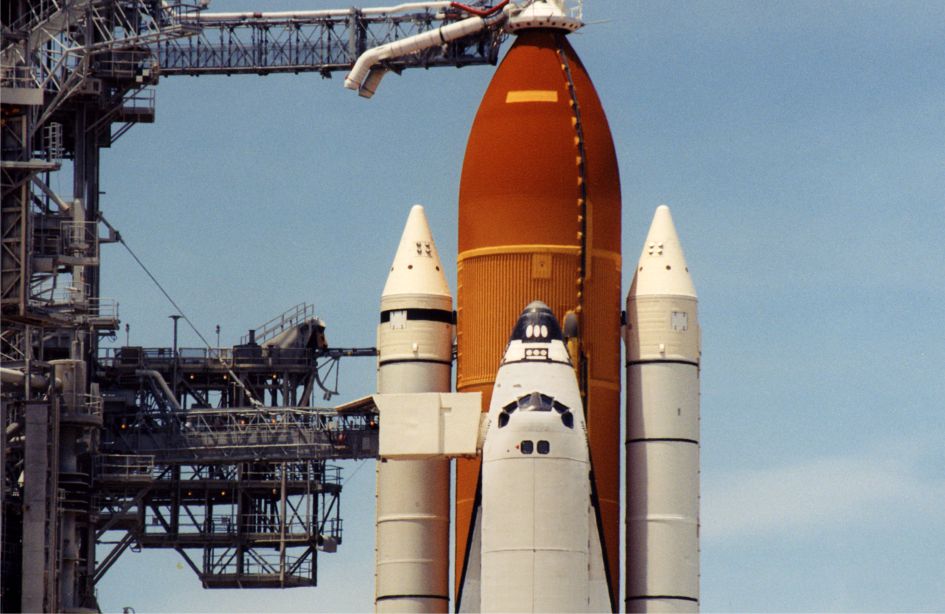 Excursion to Cape Canaveral in NASA Space Center in Florida, USA — Photo Space Shuttle — American Butler