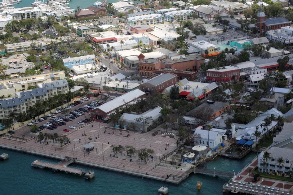Маллори сквер Key West - фото площади сверху