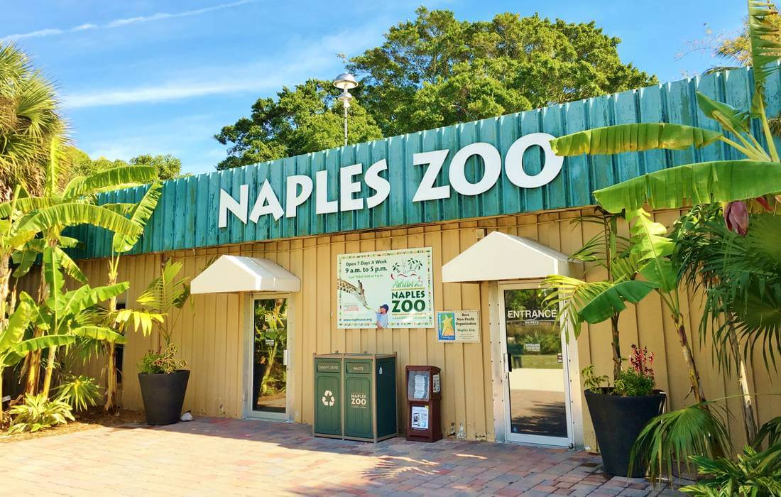 Photo of the entrance to Naples Zoo - American Butler