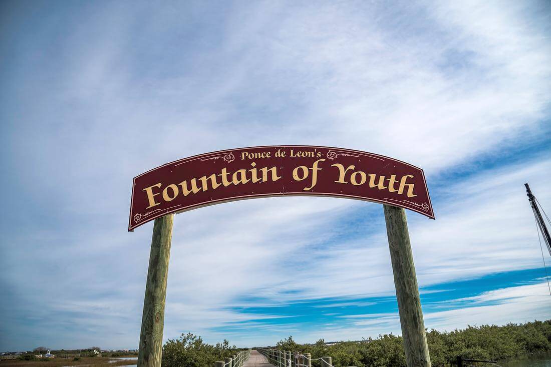 Фото вывески Fountain of Youth в Сент-Августине - American Butler