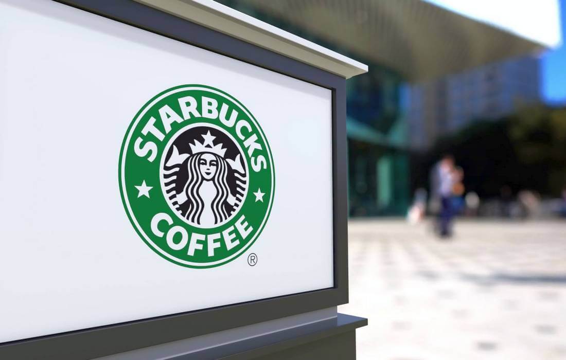 The famous Starbucks logo - Sirena Medusa - American Butler