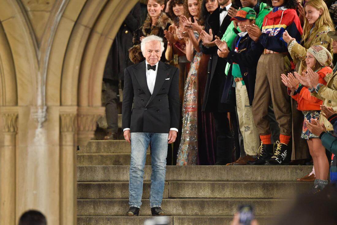 Who is Ralph Lauren: biography and success story — fashion designer photo on the catwalk — American Butler